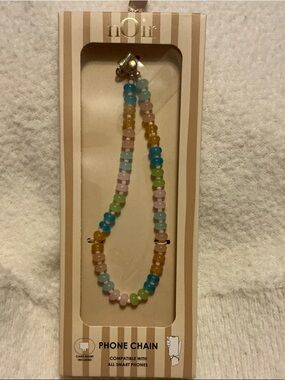 Noir Beaded Multicolor Phone Chain - Neutral Brand